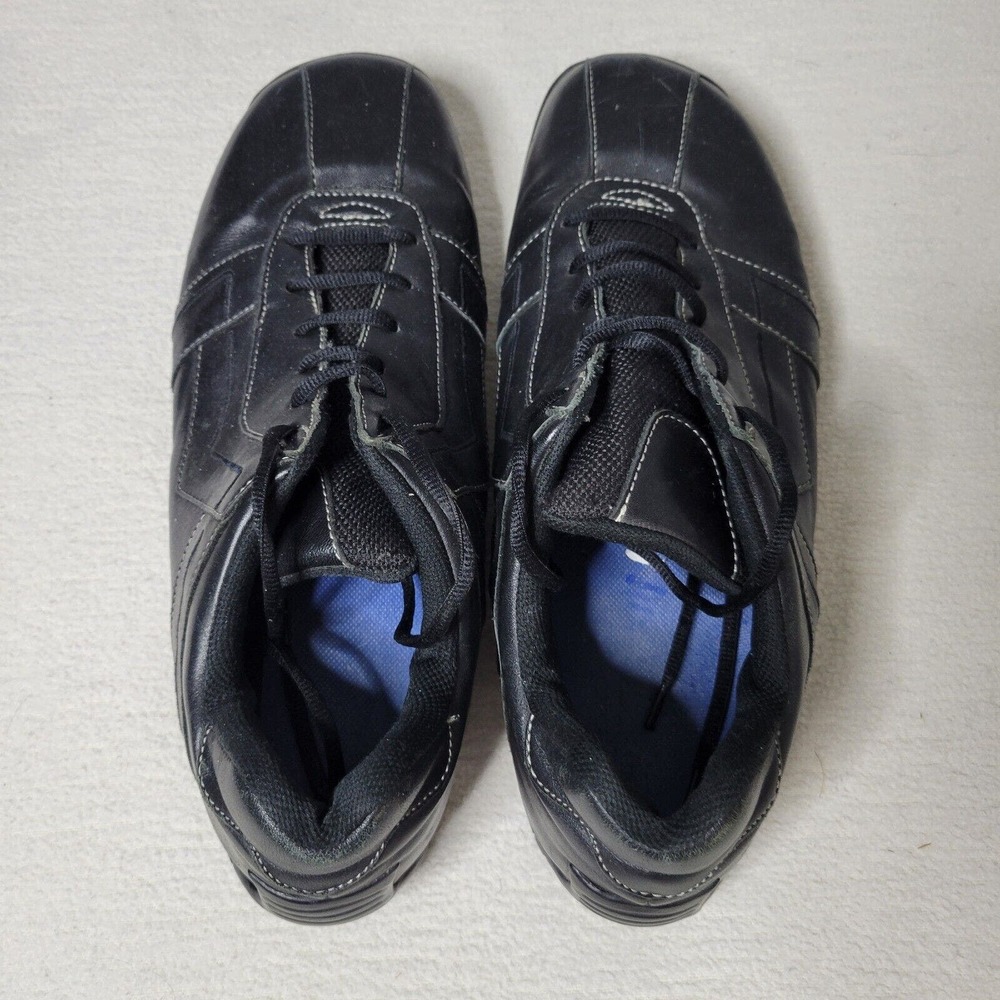 Steve Madden Shoes Mens 12 Baller Black Leather Casual Comfort - Picture 10 of 16